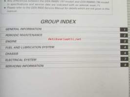 Suzuki GSX-R600 Supplementary Service Manual (99501-35150-01E) -korjaamokäsikirjan lisäosa