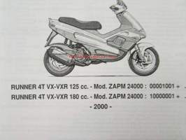 Gilera Runner 4T VX-VXR Catalogue of Spare Parts 578121-varaosaluettelo, katso kuvista mallimerkintä tarkemmin