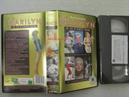 Remembering Marilyn Monroe - The life of Marilyn Monroe - Hosted by Lee Remick, 47 min. -VHS kasetti omassa suojamuovissa (käyttämätön)