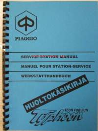 Piaggio Typhoon Service Station Manual -huoltokäsikirja, katso mallit kuvista tarkemmin.