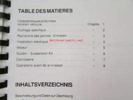 Piaggio Typhoon Service Station Manual -huoltokäsikirja, katso mallit kuvista tarkemmin.