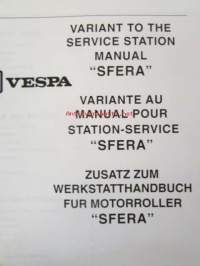 Piaggio ZIP Service Station Manual -huoltokäsikirja, katso mallit kuvista tarkemmin.