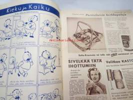 Kotiliesi 1957 nr 15 heinäkuu II, 15.7.1957, sis. mm. seur. artikkelit / kuvat / mainokset; Kieku ja Kaiku, Pond´s Angel Face, Ukkonen ja ihminen, Kodissa on