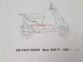 Piaggio ZIP-Fast Rider Catalogue of Spare Parts 405790 -varaosaluettelo, katso mallit kuvista tarkemmin.
