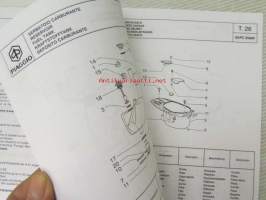 Piaggio ZIP 4 50cc Catalogue of Spare Parts 594312 -varaosaluettelo, katso mallit kuvista tarkemmin.