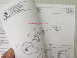 Piaggio ZIP 4 50cc Catalogue of Spare Parts 594312 -varaosaluettelo, katso mallit kuvista tarkemmin.