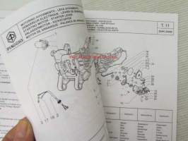 Piaggio ZIP 4 50cc Catalogue of Spare Parts 594312 -varaosaluettelo, katso mallit kuvista tarkemmin.