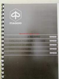 Piaggio Vespa ET2-50 MY2001 Catalogue of Spare Parts 594659  -varaosaluettelo, katso mallit kuvista tarkemmin.