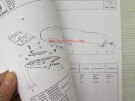 Piaggio Vespa ET2-50 MY2001 Catalogue of Spare Parts 594659  -varaosaluettelo, katso mallit kuvista tarkemmin.