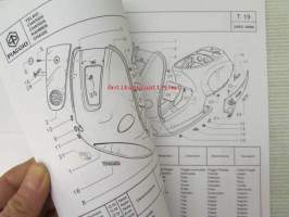 Piaggio Vespa ET2-50 MY2001 Catalogue of Spare Parts 594659  -varaosaluettelo, katso mallit kuvista tarkemmin.