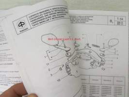 Piaggio Hexacon 125/150 c.c. Catalogue of Spare Parts 406652  -varaosaluettelo, katso mallit kuvista tarkemmin.