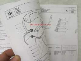 Piaggio Hexacon 125/150 c.c. Catalogue of Spare Parts 406652  -varaosaluettelo, katso mallit kuvista tarkemmin.