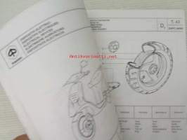 Piaggio NRG Catalogue of Spare Parts 406907  -varaosaluettelo, katso mallit kuvista tarkemmin.