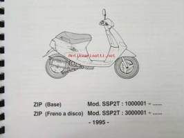 Piaggio ZIP Catalogue of Spare Parts 406285  -varaosaluettelo, katso mallit kuvista tarkemmin.