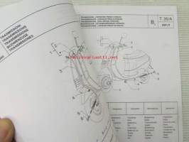 Piaggio ZIP Catalogue of Spare Parts 406285  -varaosaluettelo, katso mallit kuvista tarkemmin.