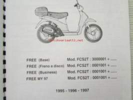 Piaggio Free Catalogue of Spare Parts 5781514  -varaosaluettelo, katso mallit kuvista tarkemmin.