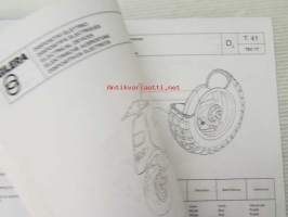 Piaggio Typhoon Catalogue of Spare Parts 406256 -varaosaluettelo, katso mallit kuvista tarkemmin.