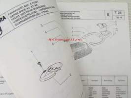 Piaggio Typhoon Catalogue of Spare Parts 406256 -varaosaluettelo, katso mallit kuvista tarkemmin.