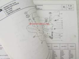 Piaggio Typhoon Catalogue of Spare Parts 406256 -varaosaluettelo, katso mallit kuvista tarkemmin.