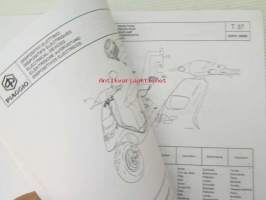 Piaggio Typhoon 50 KAT My 2001 Catalogue of Spare Parts 406256 -varaosaluettelo, katso mallit kuvista tarkemmin.