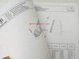 Piaggio Typhoon 50 KAT My 2001 Catalogue of Spare Parts 406256 -varaosaluettelo, katso mallit kuvista tarkemmin.