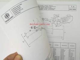 Piaggio Typhoon 50 KAT My 2001 Catalogue of Spare Parts 406256 -varaosaluettelo, katso mallit kuvista tarkemmin.