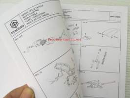 Piaggio Typhoon 50 KAT My 2001 Catalogue of Spare Parts 406256 -varaosaluettelo, katso mallit kuvista tarkemmin.