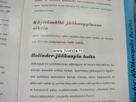 Bolinder -jääkaapin -käyttö- ja hoito-ohjeet