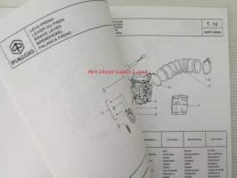 Piaggio Liberty 50 4T Catalogue of Spare Parts 594678 -varaosaluettelo, katso mallit kuvista tarkemmin.