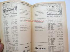 Työväen Kalenteri 1920, sis. mm. seur. artikkelit; Kansikuvan ym. kuvituskuvia mm. kalenterikuukausien vinjetit piirtänyt Ola Fogelberg, Taavi Tainio -