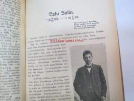 Työväen Kalenteri 1920, sis. mm. seur. artikkelit; Kansikuvan ym. kuvituskuvia mm. kalenterikuukausien vinjetit piirtänyt Ola Fogelberg, Taavi Tainio -