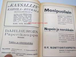 Työväen Kalenteri 1920, sis. mm. seur. artikkelit; Kansikuvan ym. kuvituskuvia mm. kalenterikuukausien vinjetit piirtänyt Ola Fogelberg, Taavi Tainio -