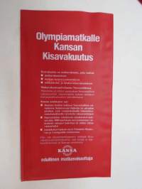 Matkatoimisto Lomamatka - vuoden 1980 Moskovan olympiakisojen logolla varustettu matkalippujen muovikotelo