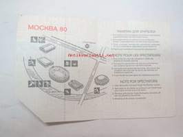 Moskva 1980 Igri XXII Olimpiadi - Moskova 1980 XXII Olympialaiset -pääsylippu yleisurheilu 24.7. klo 17.00