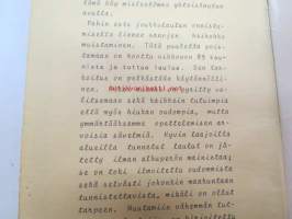 89 kaunista ja tuttua laulua. Painoon toimitti J.K. - H.L. ja E.M. - Hinta 2 Markkaa - Prändätty tänä Wuonna. -laulukirja, näköispainos