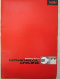 Derbi Monobloc engine Workshop Manual -korjaamokäsikirja, katso tarkemmat malli merkinnät kuvista