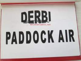 Derbi Paddock Air -varaosaluettelo, katso tarkemmat malli merkinnät kuvista