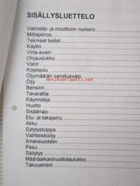 Velocifero -käyttöohjekirja, katso tarkemmat malli merkinnät kuvista