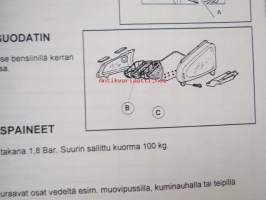 Velocifero -käyttöohjekirja, katso tarkemmat malli merkinnät kuvista