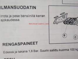 Velocifero -käyttöohjekirja, katso tarkemmat malli merkinnät kuvista