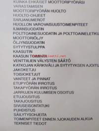 Honda XR 80 R -omistajan käsikirja, katso sisältö tarkemmin kuvista