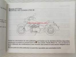 Honda VT750C Manuel Du Conducteur -käyttöohjekirja
