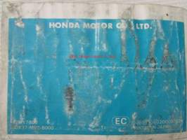 Honda VFR750F Manuel Du Conducteur -käyttöohjekirja