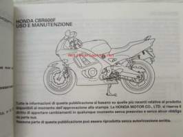 Honda CBR600F uso e manutenzione -käyttö-ja huolto-ohjekirja