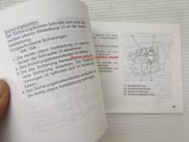 Honda CBR600F owner´s manual -omistajan käsikirja