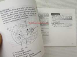 Honda CBR600F owner´s manual -omistajan käsikirja