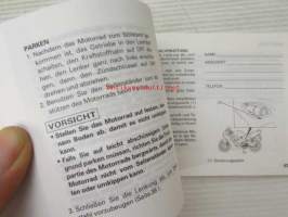 Honda CBR600F owner´s manual -omistajan käsikirja