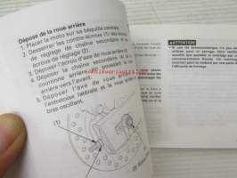Honda CBR600F owner´s manual -omistajan käsikirja