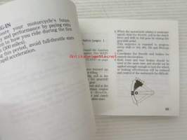 Honda CBR600F owner´s manual -omistajan käsikirja
