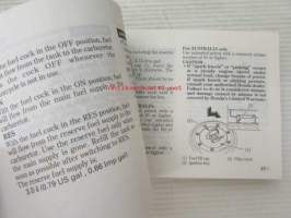 Honda CBR600F owner´s manual -omistajan käsikirja